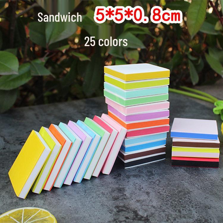 

High-end Three-layer Sandwich Carving Eraser Block 5x5x0.8CM