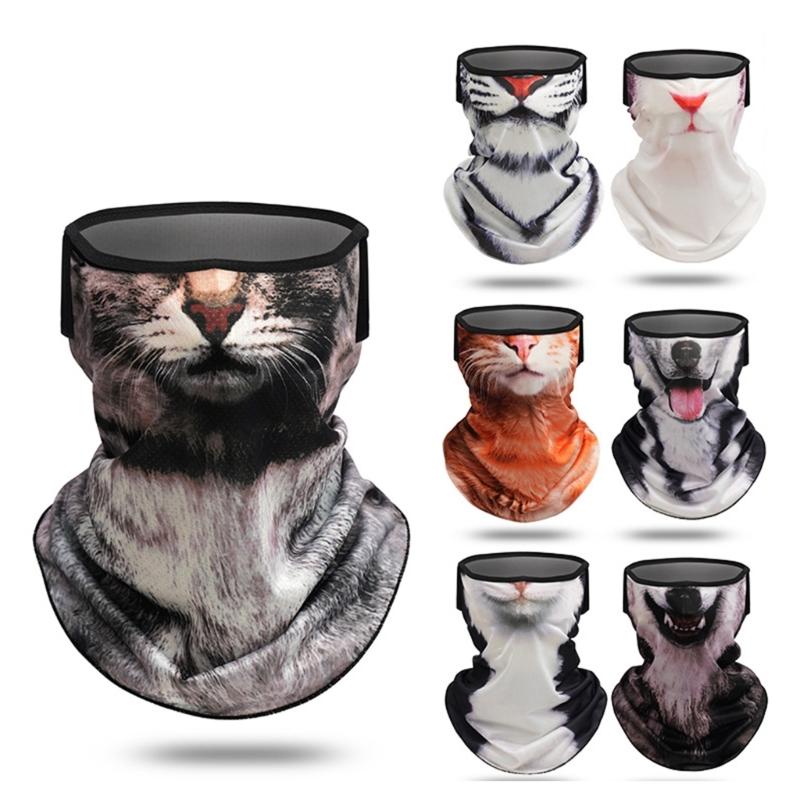 Animal Face Print Mask Sun Protections Face Scarf For Women Ideal For Summer Outdoor Activities Neck Coverage