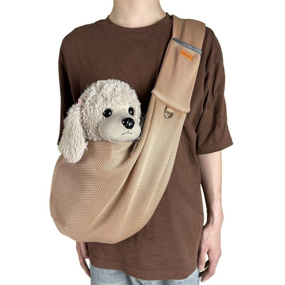 Breathable Pet Crossbody Shoulder Bag Comfortable Cat Puppy Sling Bag Dog Carrier Bag Puppy