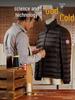 2025 Men's Lightweight Black Stand-up Collar Down Jacket for Autumn/Winter