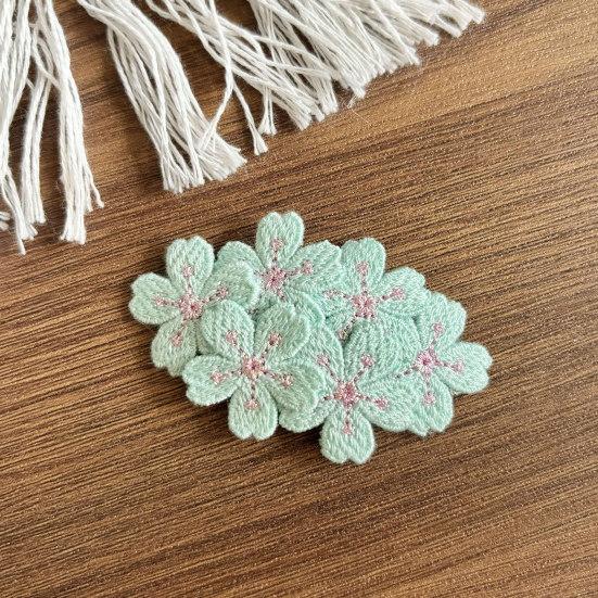 Hairpin Embroidered Cherry Blossom Hair Clip Side Clip Bun Decoration Macaron Color Hair Pin Hair Accessory