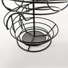 Spiral Egg Holder Kitchen Countertop Fresh Egg Storage Rack Heavy Duty Metal Egg Organizer Skelter Dispenser with Storage Basket
