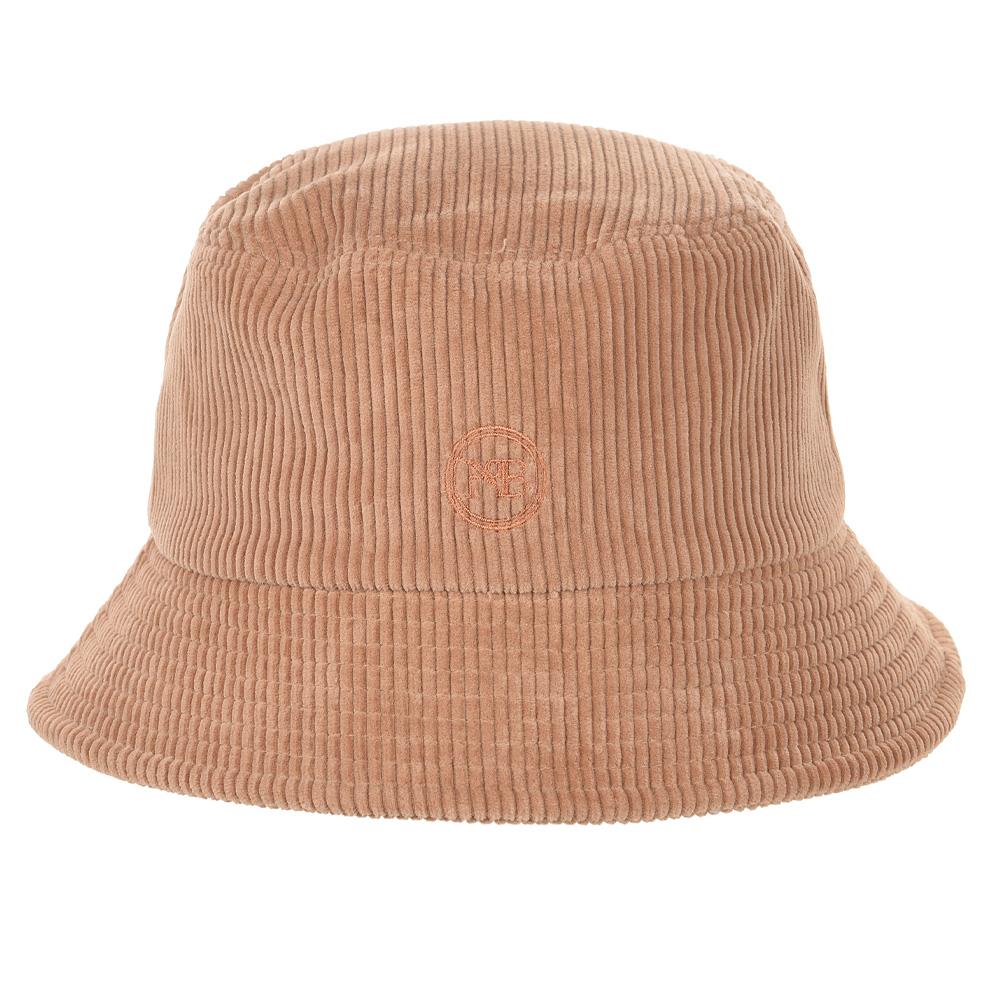 THE-ABON Men'S Corduroy Minimalist Bucket Hat Beige