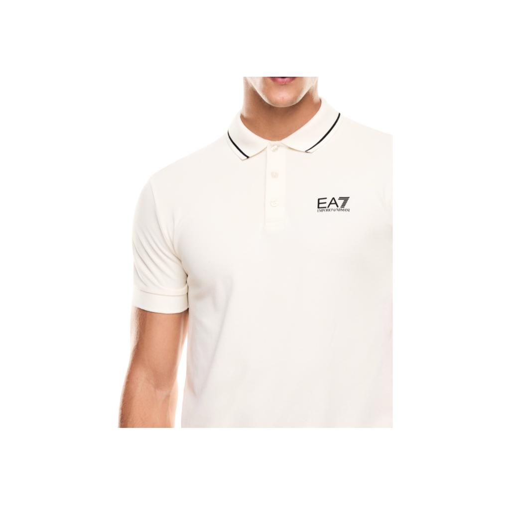 Emporio Armani EA7 Core Identity Series Solid Color Stretch Cotton Pique Short Sleeve Polo Shirt Men tops 8NPF16-PJVUZ-U1105
