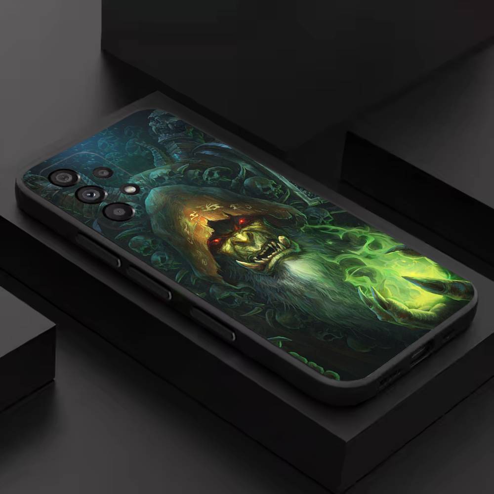 W-World Of W-Warcraft Cool Phone Case For Samsung S 9,10,21,30,22,23,24,25,26,Ultra,Plus,Lite,FE,4,5G Black Soft Precise