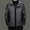 Autumn Men's Fashion Solid Color Casual Long-sleeve Jacket - Middle-aged & Young Business Coat