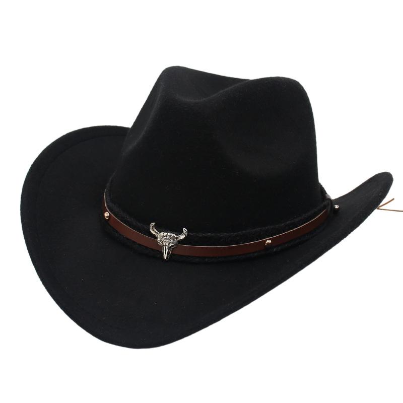 Tibetan Top Hat, Western Cowboy Hat, Tibetan Felt Hat, Cow Head, Grassland, Plateau Ethnic Style Outdoor Hat