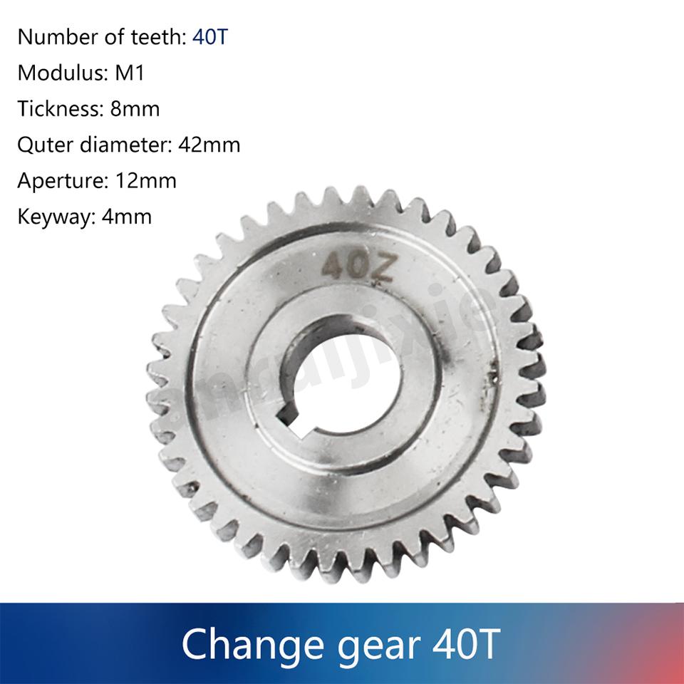 CJ0618 Ingranaggi Metallici Metrici e Imperiali/Ingranaggio Albero Principale/Ingranaggio Avanzamento 20T/25T/30T/35T/40T/45T/50T/60T/80T/54T/55T/57T/65T/72T