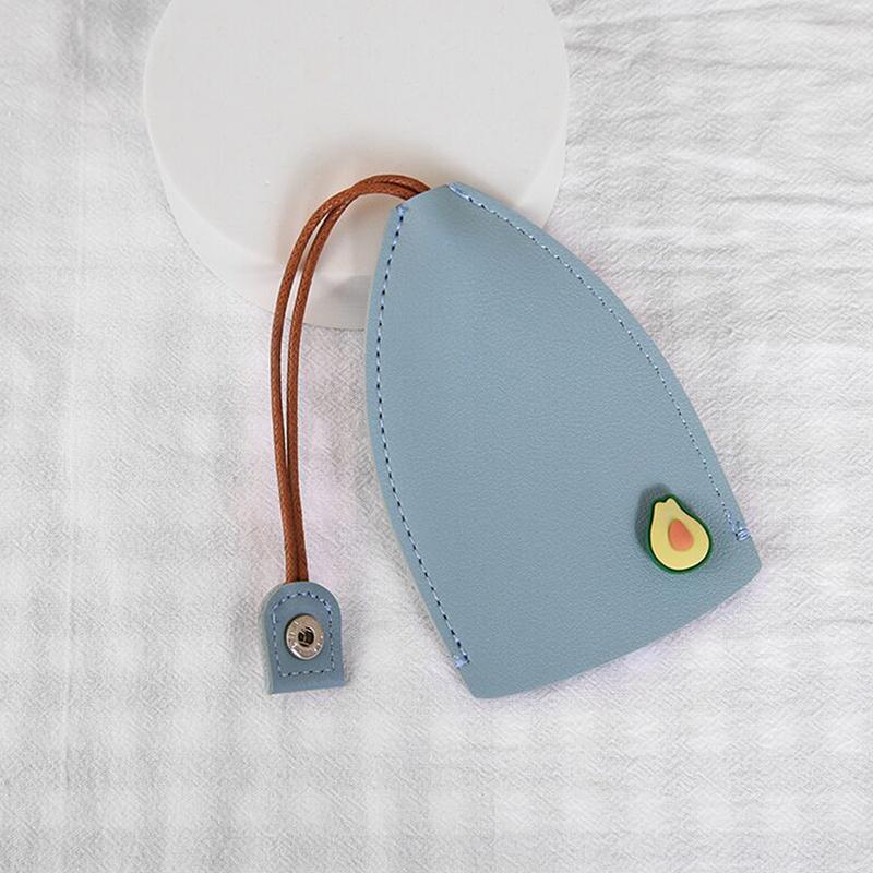 Cute Fruits Pull Type Keychain Bag Pu Leather Protector Car Key Holder Case