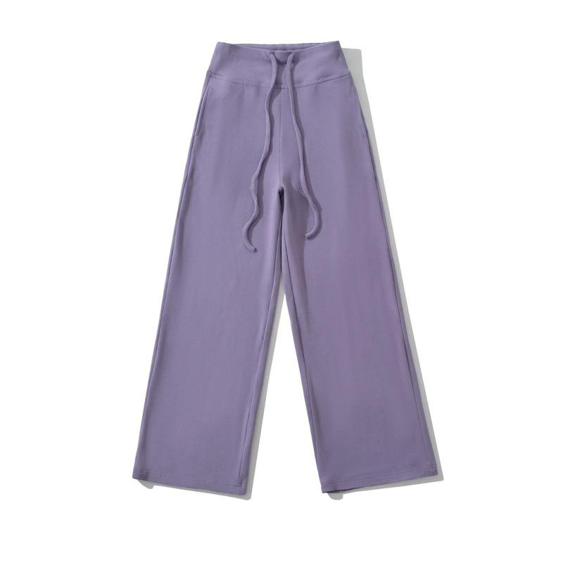 Women's Mid-Waist Drawstring Sweatpants - Casual, Comfortable, and Versatile for Autumn/Winter