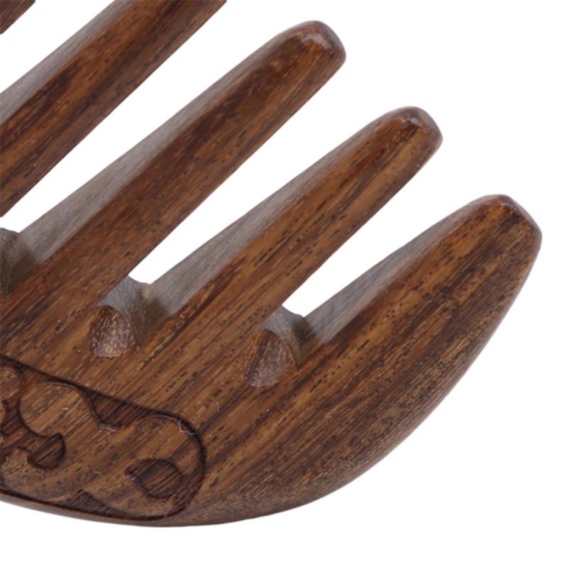 Sandalwood Massage Health Comb Double-sided Carved Comb