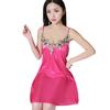 Women Nightgown Spaghetti Straps Sleeping Skin-touch Summer Ice Silk Suspenders Sexy Nightdress Home Wear