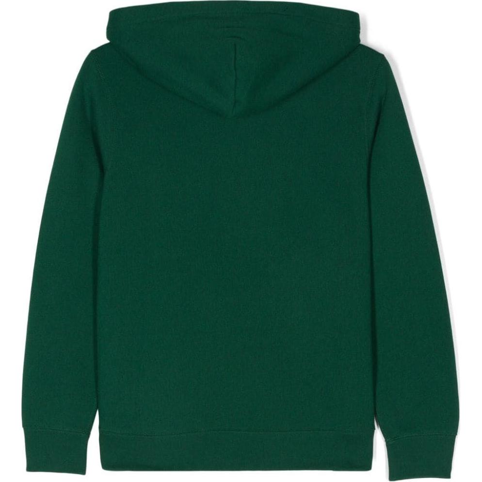 Polo Ralph Lauren Hoodie Kids Solid Color Small Pony Embroidery Hooded Pullover Long Sleeve Kids Hoodies Green 323749954-048