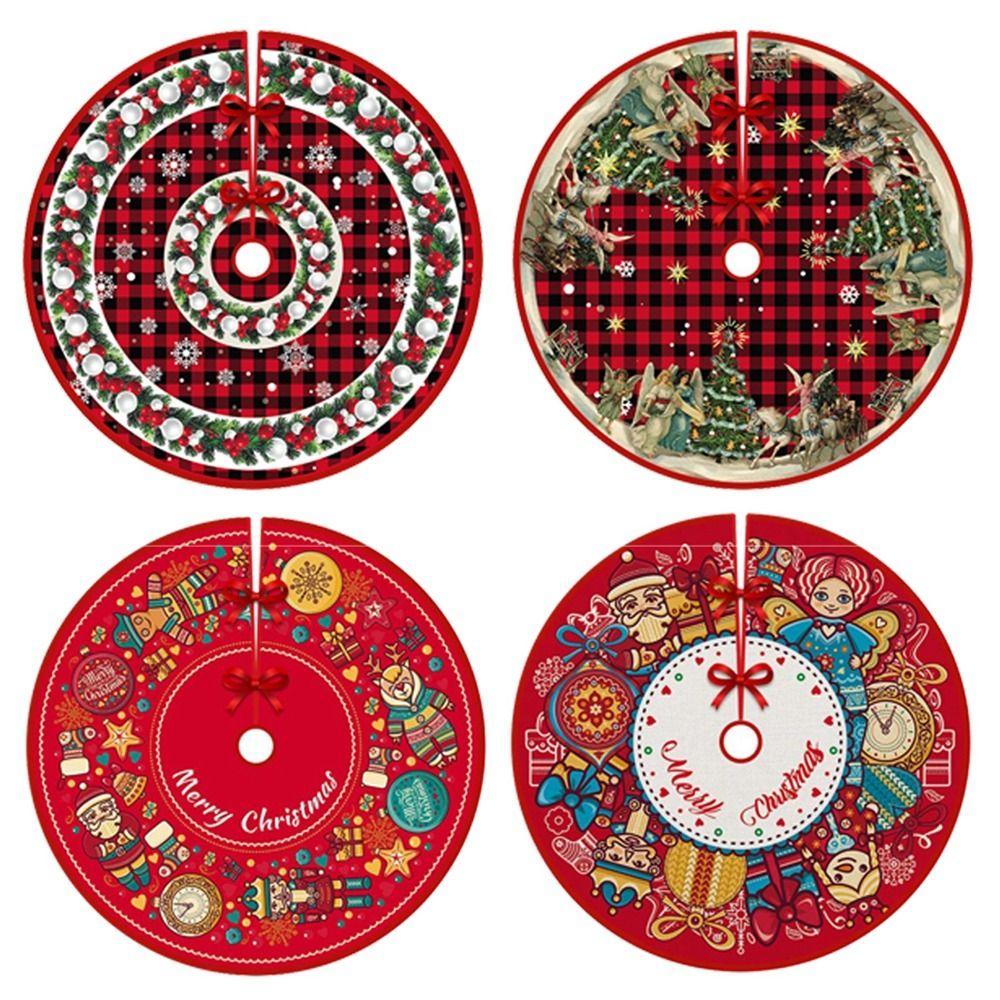Party Decor Christmas Tree Skirt Merry Christmas Outdoor Blanket Carpet Floor Mat  Christmas