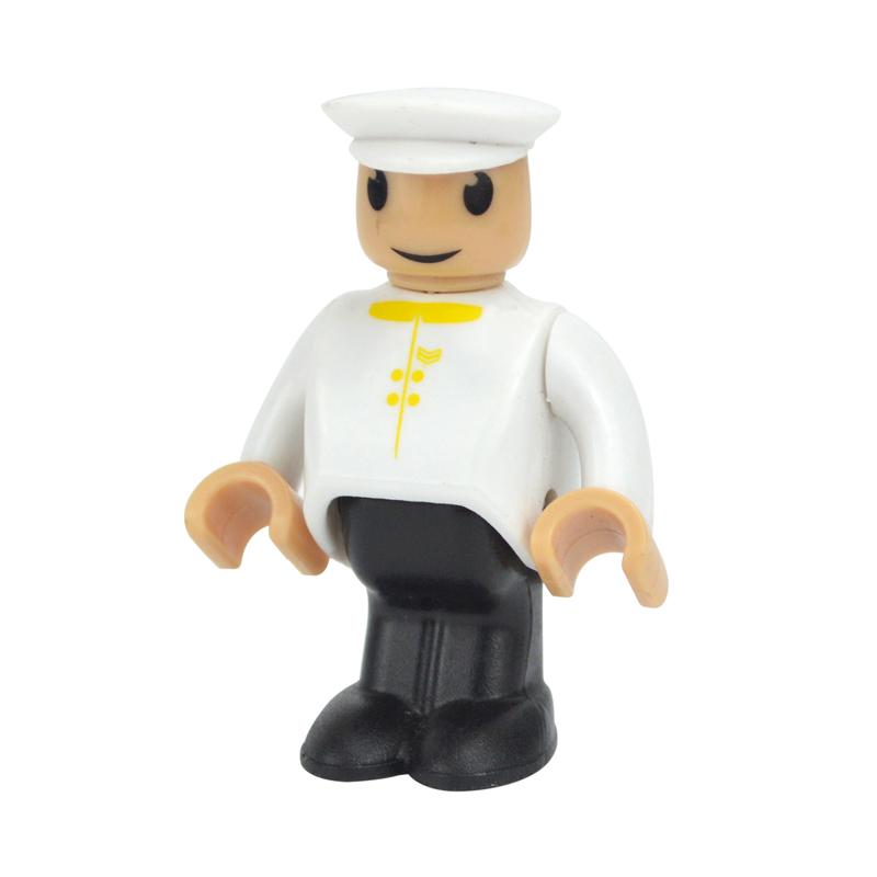 MOC Alle Arten von kleinen Mann Puppenmodellfiguren Zugcharakter Eisenbahnzubehör Bildungsgeschenk Kind für Biro Holzbahnspielzeug