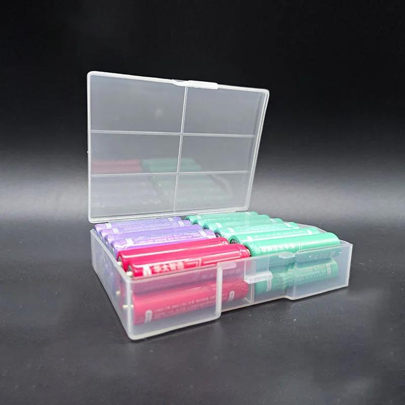 Battery Storage Holder Plastic Transparent Container for 24 X AA AAA Batteries Organizer Box Case Storage