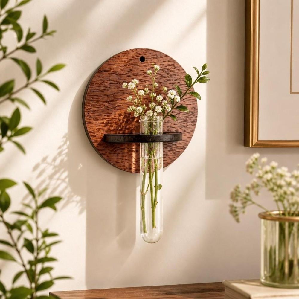 Home Ornaments Wall Mounted Planter Vase Flower Pot Wall Decoration Living Room