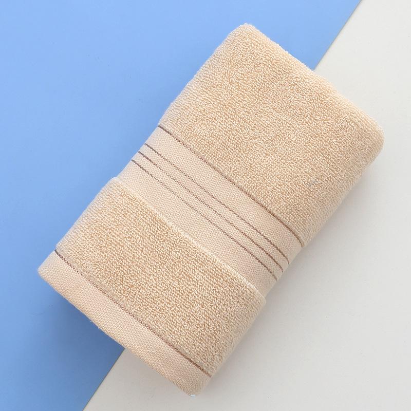 

Утолщенное хлопковое полотенце с сильным водопоглощением, универсальное полотенце для взрослых и детей, однотонное, приятное для кожи полотенце 35x75cm