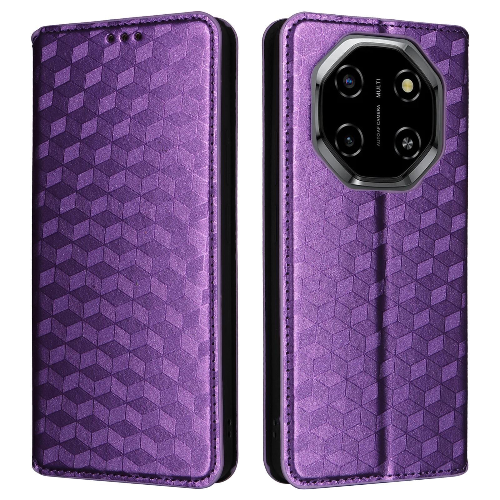 

Чохол-гаманець для Blackview Shark 6/Oscal Tiger 8 зі шкіри з тисненням у вигляді ромба