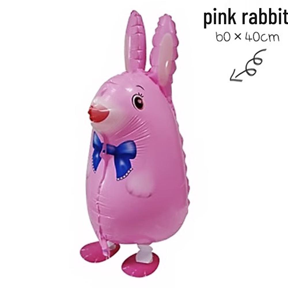 Cartoon Animal Walking Balloons: Duck & Pig for Birthday Decorations or Night Market Promotions
