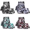 Set Oxford 3piece Backpack Big Capacity Breathable Laptop Compartment For Teens