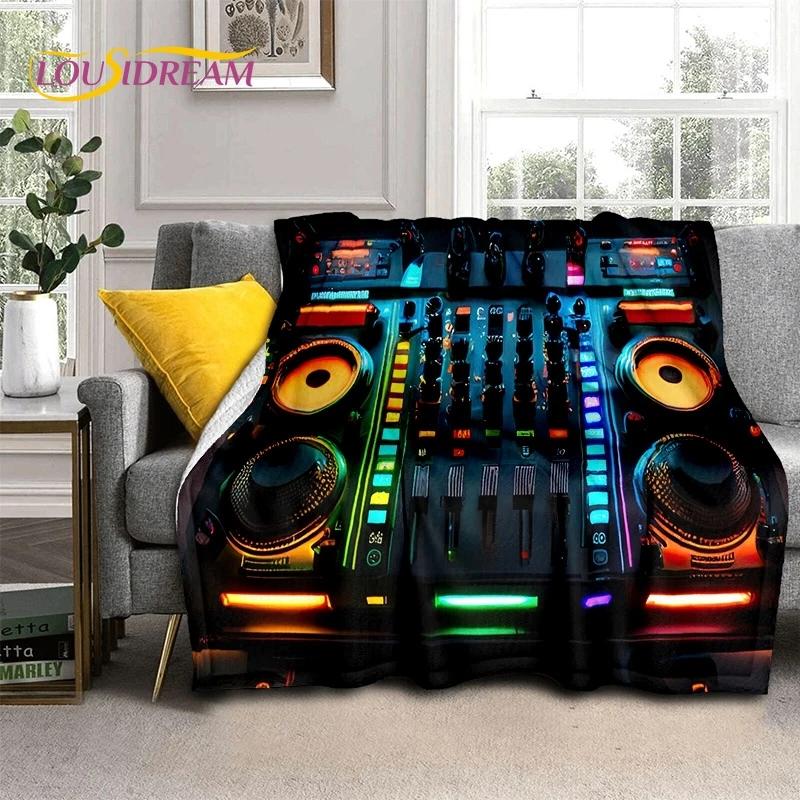 Vinyl Record Music DJ Screen Tape Soft Flannel Blanket for Bed Bedroom Sofa Picnic,Throw Blanket for Cover Outdoors Leisure Gift