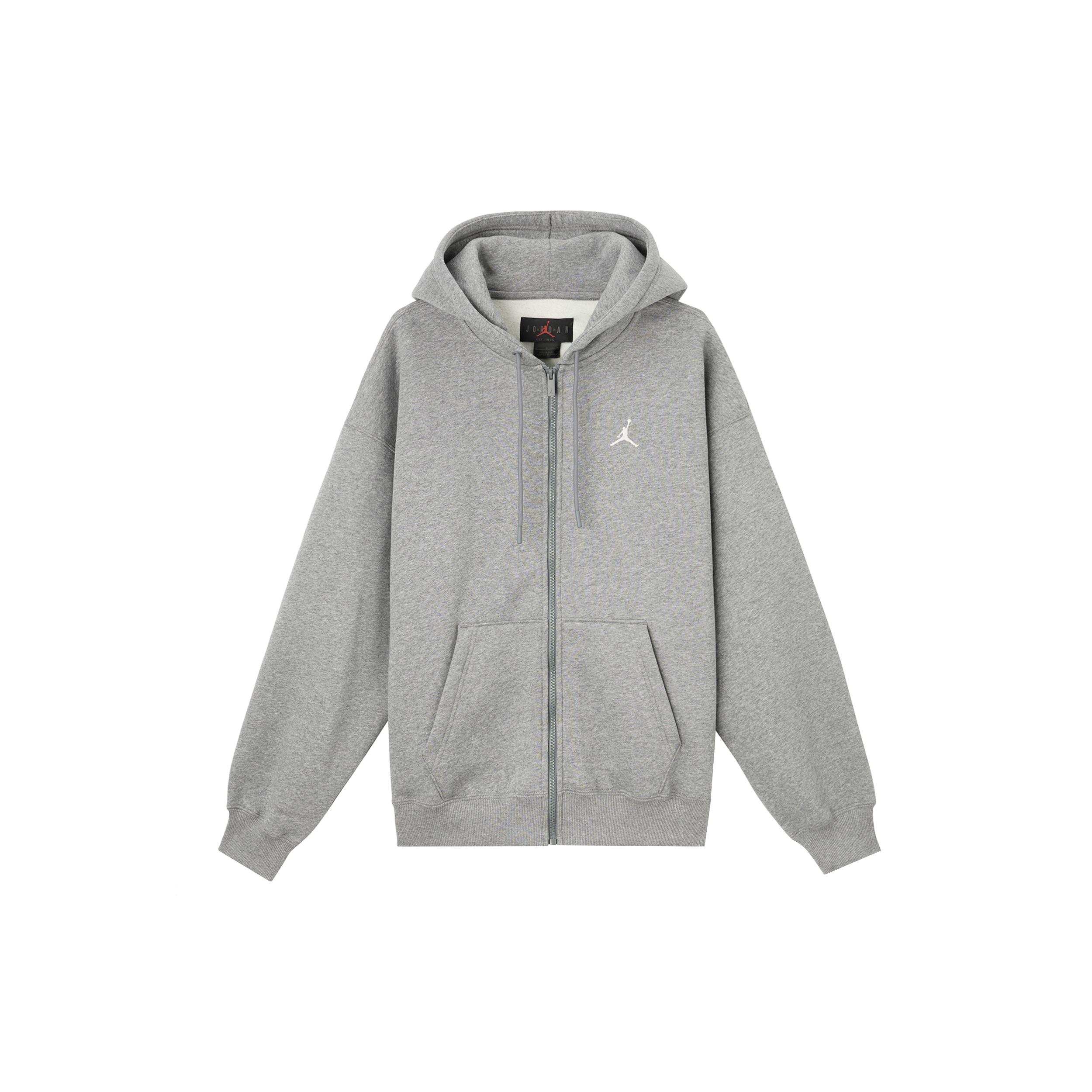 Jordan Brooklyn Fleece SS25 Sweatshirt Men s Carbon Gray/Sail White IB7232-091 M