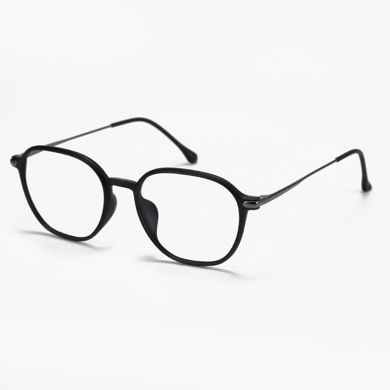 

Корейская ультралегкая овальная оправа для очков: Тонкая вольфрамовая углеродистая пластмассовая сталь для мужчин и женщин, ретро-стиль, готова для установки рецептурных линз