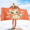 Cute Cat Print Beach Towel Soft Absorbent Large For Adult Kids Summer Travel Paw Design Perfect For Sunbathing Pool Use Gift