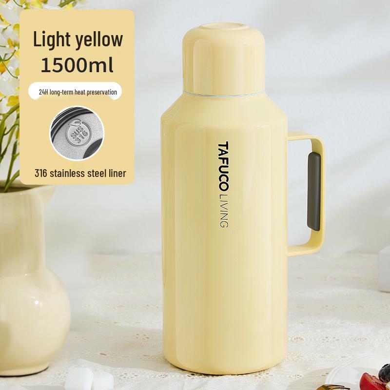 Japan Taifu T1181 Insulated Coffee Thermos - 316 Stainless Steel, Ultra-Long Heat Retention, Household Water Bottle
