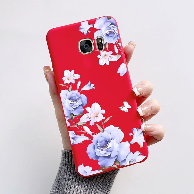For Samsung Galaxy S6 S7 S 7 Edge Silicone Case Cute Butterfly Soft TPU Phone Back Cover For Samsung Galaxy S7 Edge Case Bumper
