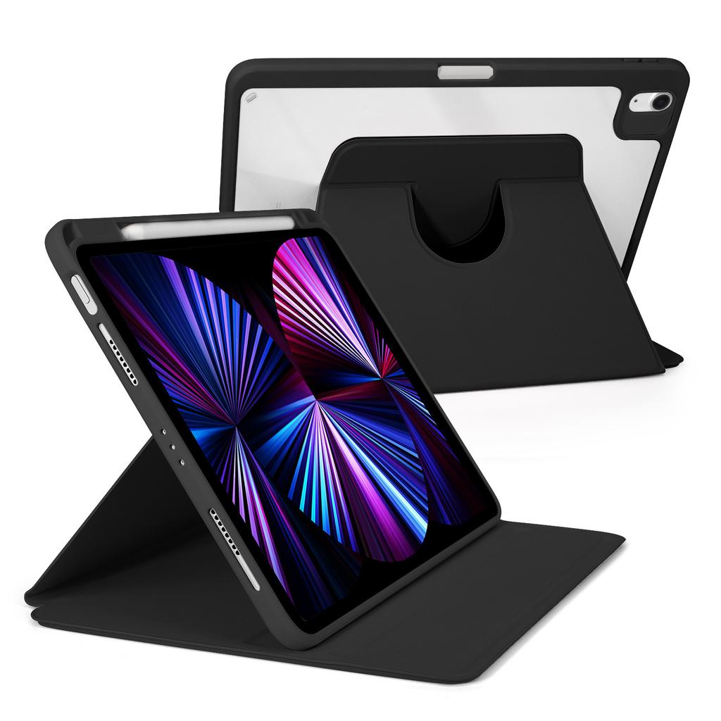 iPad 10.9 Protective Cover with Pen Slot: Anti-Bending, 360 Rotation, Anti-Fall Leather Case
