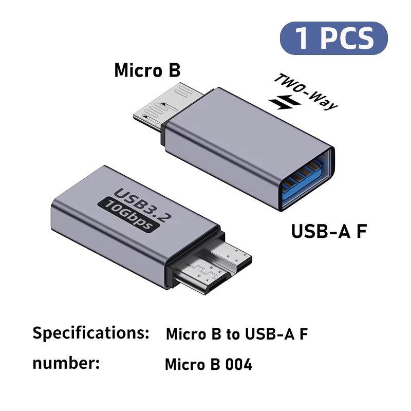 Micro B USB C 3.0 Male To Type C Female Adapter Type-C USB3.0 Micro B Connector for External Hard Drive Disk HDD Cable Adapter