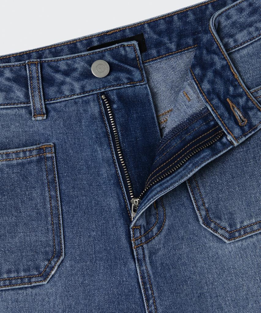 MUSINSA STANDARD WOMAN Women'S Out Pocket Regular Fit Denim Pants [Medium Indigo]