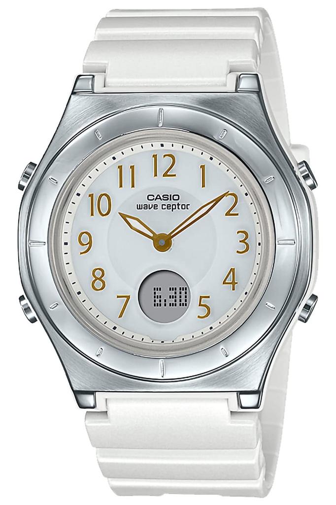 Casio Wave Ceptor Solar Watch White Radio-Controlled LWA-M145-7AJF Women's