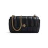 Kira Double T Logo Magnetic Closure Flap Nappa Leather Mini Shoulder Bag Women Shoulder Bag Black 142567-001
