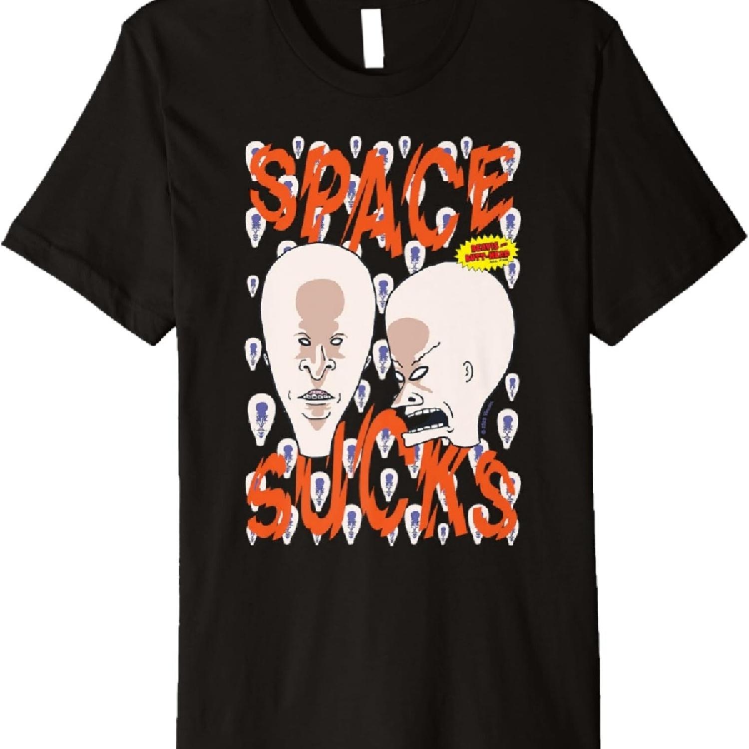 

Beavis & Butt-Head Watcher Heads Space Sucks Premium T-Shirt_1 XXXXXL чёрный