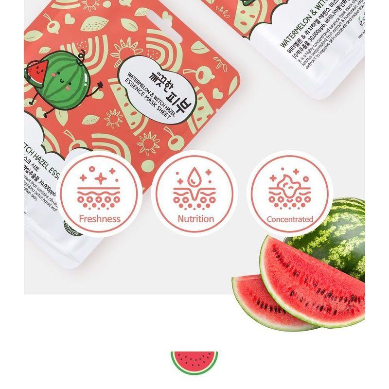 esfolio - Watermelon & Witch Hazel Essence Mask Sheet Set