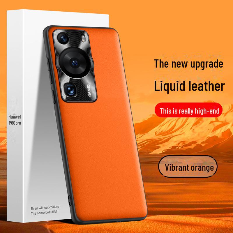 Huawei P60 Liquid Leather Protective Phone Case