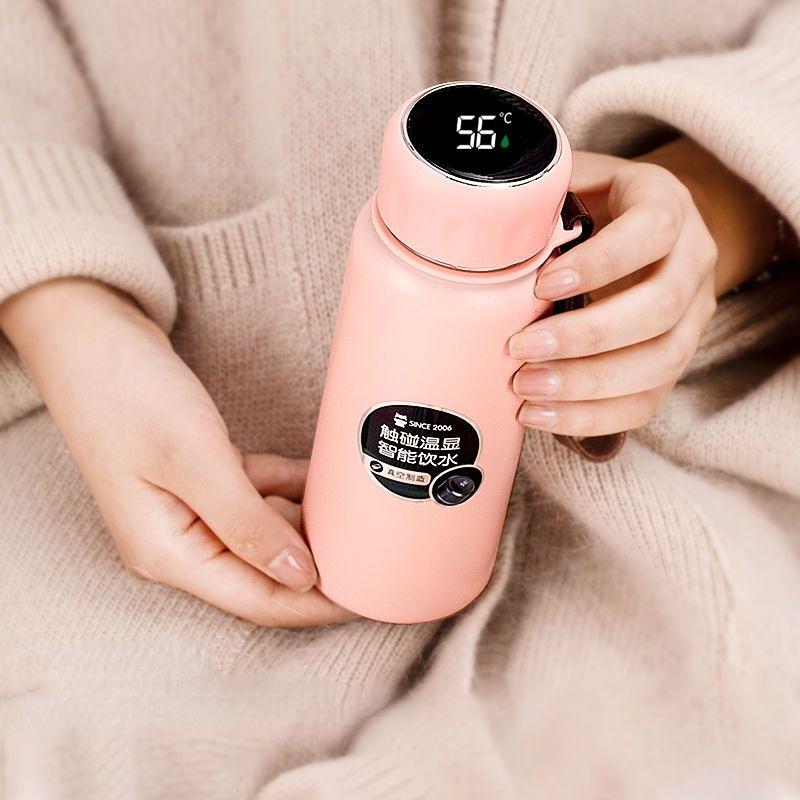 Intelligence Thermos Cup 380ml Vacuum Flasks Portable Stainless Steel Thermos Cup Water Bottle Travel Tea Mug Office Thermos Cup