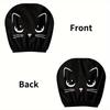 Cute Cartoon Cat Print Seat Headrest Covers, Unisex, All-Weather Use, Four-Season Seat Headrest Covers Halloween Decoration Suitable for Long-Distance