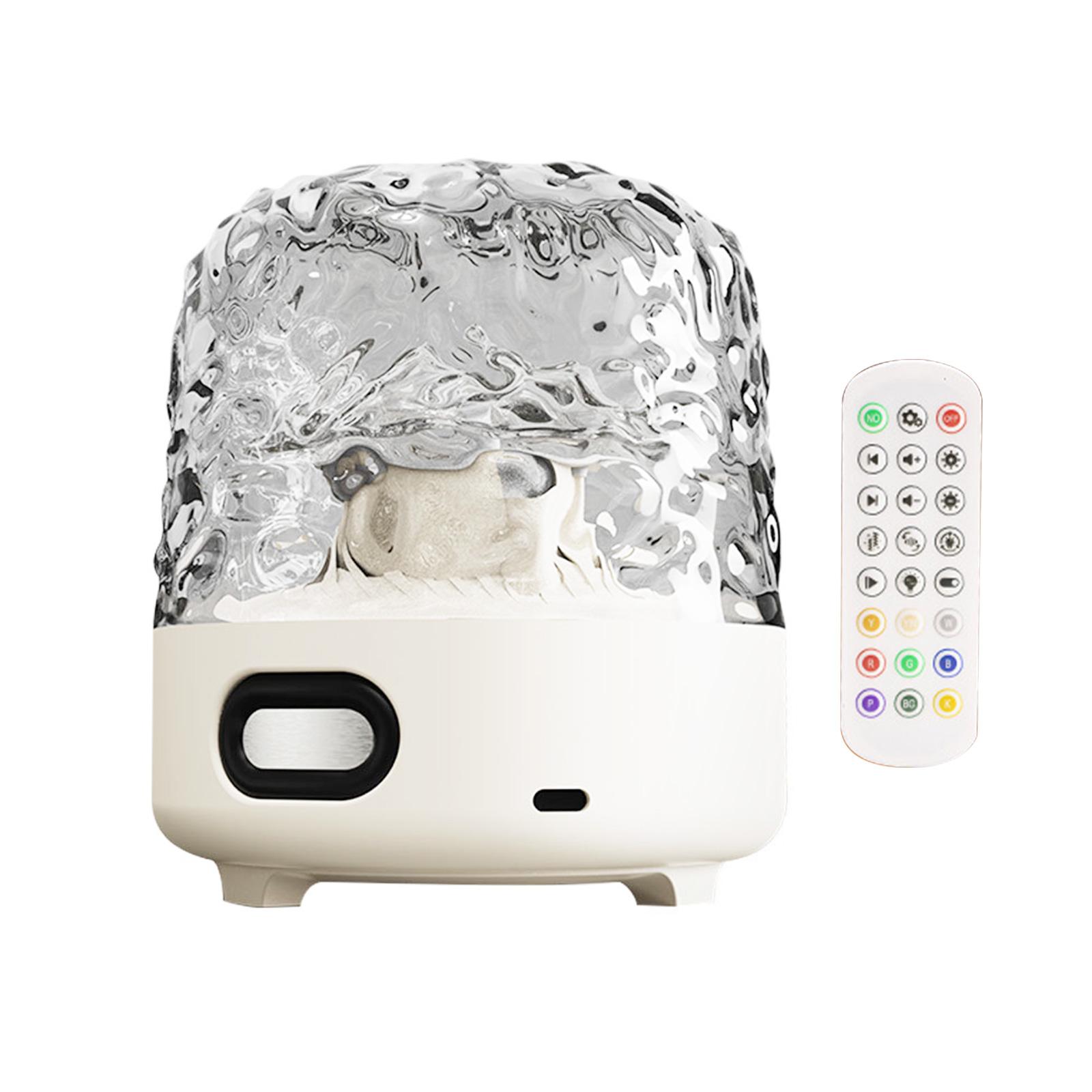 

Water Ripple Lamp Romantic Atmosphere Ocean Light Projector for Photography Party Bedroom Home 16-color with BT audio