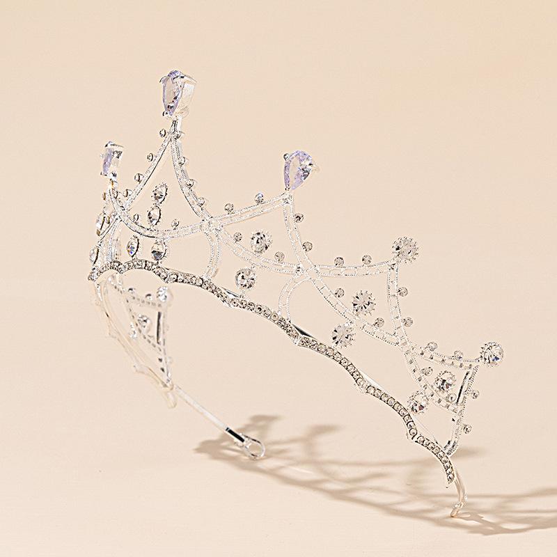 

Обруч-корона из циркониевого сплава, свадебное украшение для волос, корона на день рождения, головной убор для девочек, детская корона