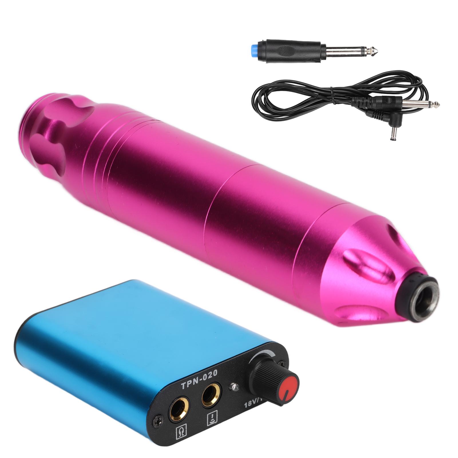 

Тату-ручка, набор вращающихся машинок для татуировок с блоком питания и беспроводной педалью для начинающих EU Plug