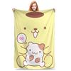 Pompompurin Muffin Blanket Multi-size Soft and Lightweight  Throw Blankets for Sofa Couch and Bed
