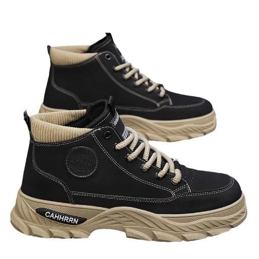 Martin boots men's spring and autumn thick-soled wear-resistant non-slip tooling boots outdoor mountaineering retro American British style short boots