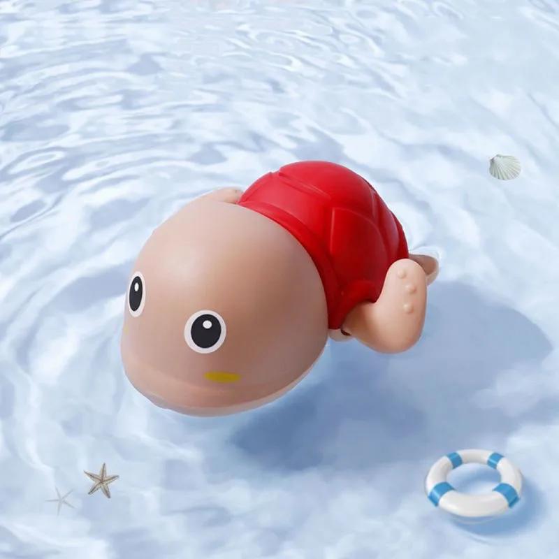 Summer Bath Toys Kids Swimming Clockwork Dolls Play Water Baby Bathing Cute Funny Children Bathroom Shower Bathtub Animals Toy
