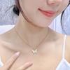 New Butterfly Necklace Female Light Luxury Niche Zircon Pendant Online Celebrity Ins Wind Temperament Joker Clavicle Chain Tide