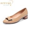 Fashion AIYUQI Female Nurse Shoes 2025 Autumn Pointed Professional Genuine Leather Women Shoes Large Size Fashion Single Shoes Ladies