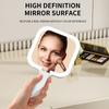 Square/Round LED Makeup Mirror Fill Light Cosmetic Mirror Portable Vanity Mirror  Travel